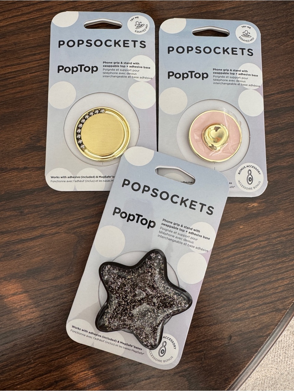 PopSockets PopTop Fall 2026 Collection Elegant Metal Bundle of 3